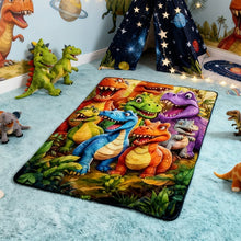 Load image into Gallery viewer, Flannel Dinosaur Nap Blanket