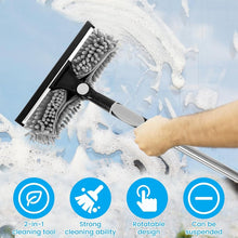 Load image into Gallery viewer, 425 cm 2 in 1 Retractable Window Cleaning Brush &amp; Scraper Set