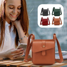 Leather Shoulder Bag With A Unique Design