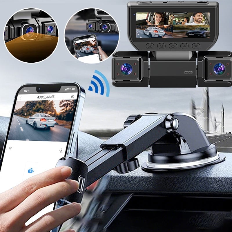 Aless™  3.0-inch Quad-Recording Dashcam
