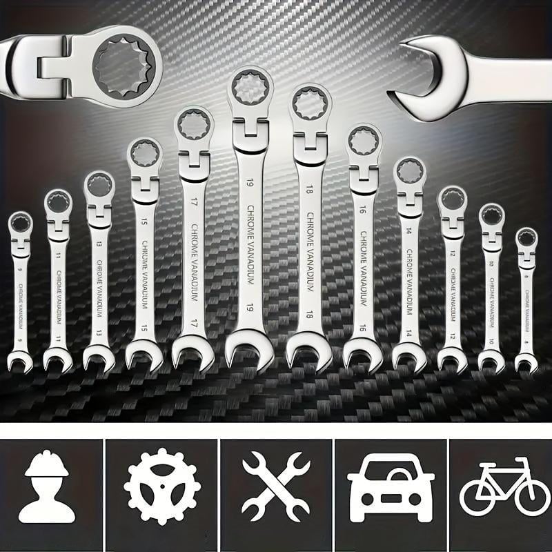 Adjustable Ratchet Wrench Set