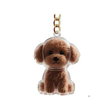 Load image into Gallery viewer, A cute puppy-shaped fur storage keychain