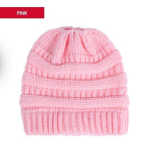 Load image into Gallery viewer, Soft Knit Ponytail Cap