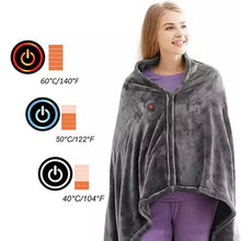 Load image into Gallery viewer, Heated Flannel Blanket