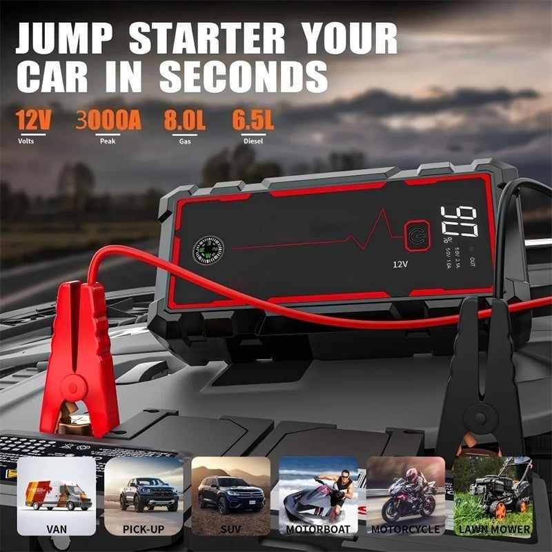 12V Jump Starter Car Battery