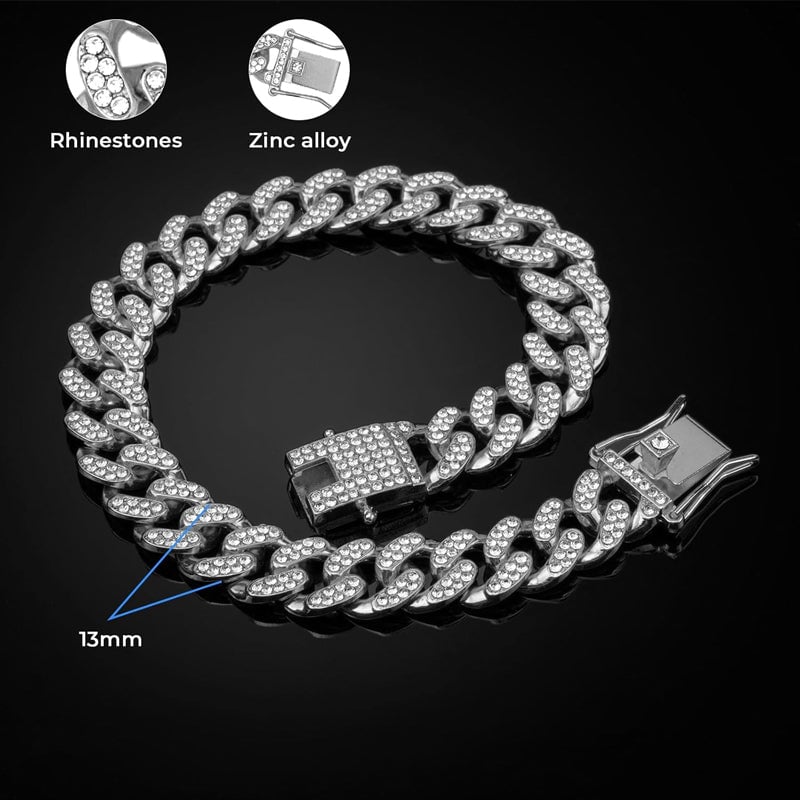 Bling Cuban Link Dog Collar