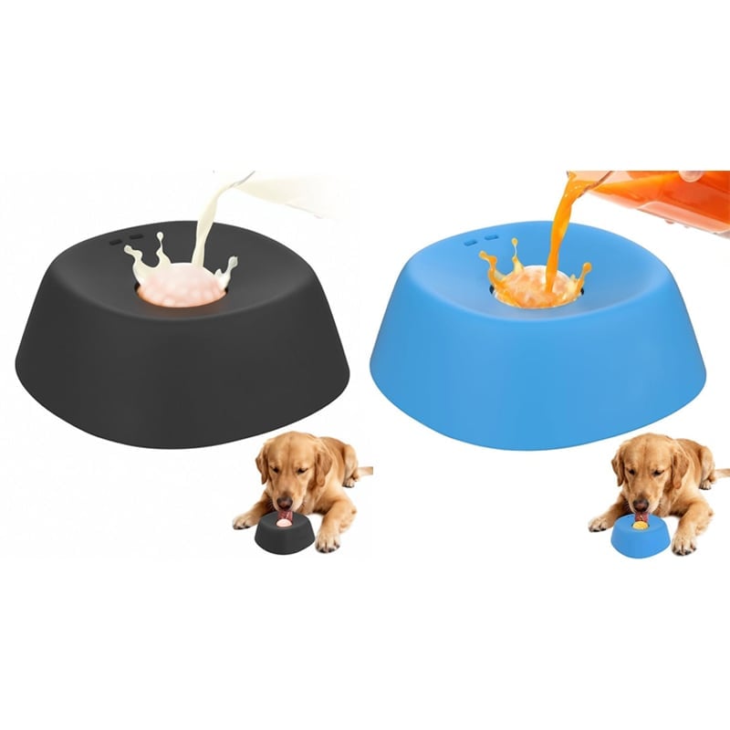 Slow-Feed Liquid Dog Bowls
