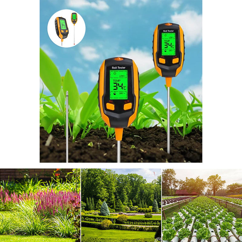 【Extra 10% OFF】Digital 4-in-1 Soil Test Meter