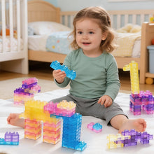 Load image into Gallery viewer, Squishy Multi-color Stacking Jelly Building Blocks Toy Set