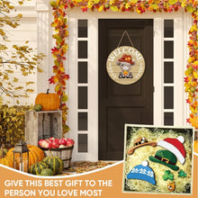Load image into Gallery viewer, DIY Wooden Christmas Highland Bull Welcome Sign