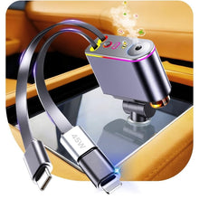 Load image into Gallery viewer, Retractable 5-in-1 Car Charger with Aromatherapy Diffuser