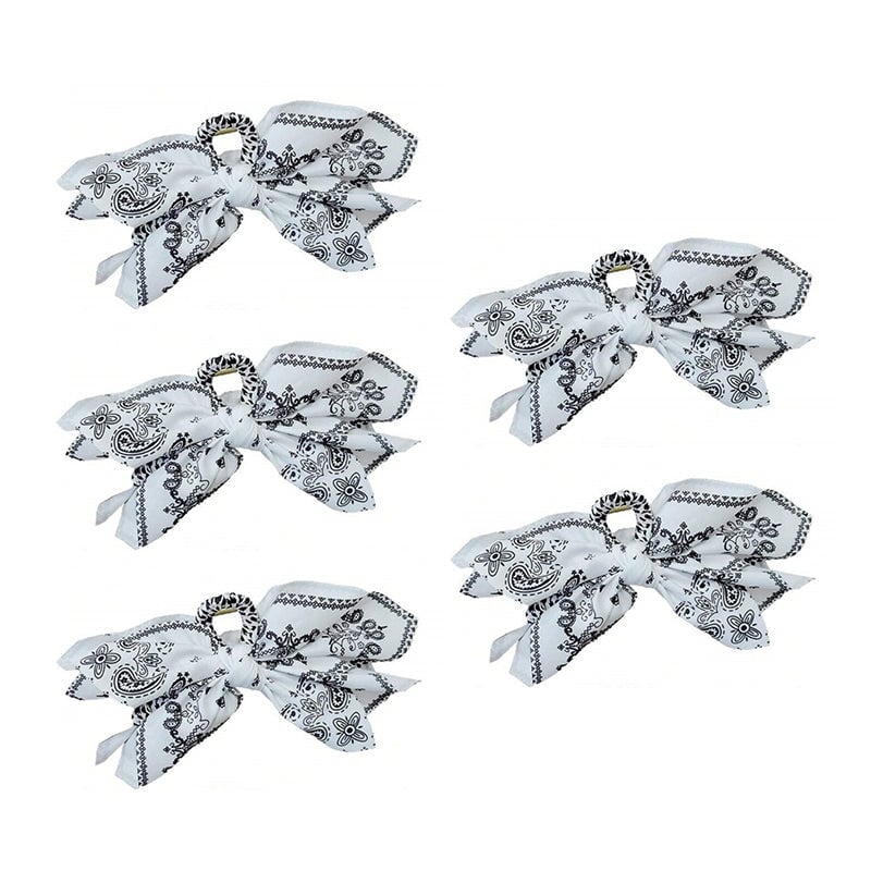 Double-Sided Paisley Bow Hair Claw