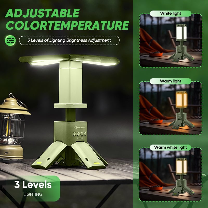 Retractable Windproof Camping Lantern