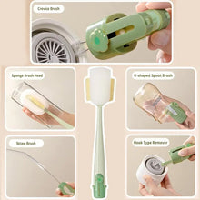 Load image into Gallery viewer, 5-in-1 Bottle Cleaning Brush (Multifunctional) – For Cup Lid Cleaning &amp; Home Kitchen Tasks