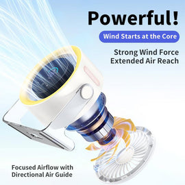 Battery Powered Quiet Desk Fan - Adjustable Head