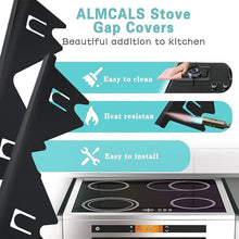 Load image into Gallery viewer, Retractable Stainless Steel Stove Gap Covers 1 Pack(2pcs)