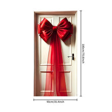 Load image into Gallery viewer, Christmas Door Bow Ribbon Decoration