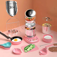 Load image into Gallery viewer, Children's Real Cooking Mini Kitchen Toys - 22 PCS Set