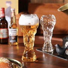 Load image into Gallery viewer, Soccer Trophy Style Beer Glass