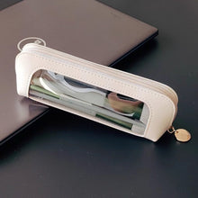 Load image into Gallery viewer, Portable Transparent Window Storage Bag (Yellow + Pink + Off White)