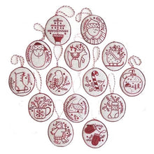 Load image into Gallery viewer, Hand Embroidery Christmas Ornaments Kit