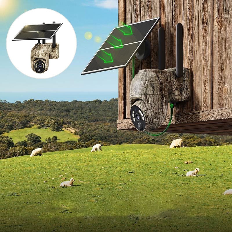 Solar camouflage camera