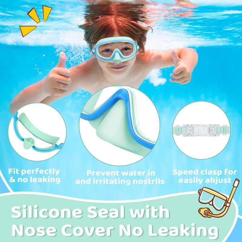 Swim Goggles with Nose Cover