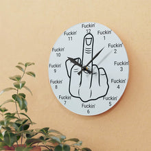 Load image into Gallery viewer, Middle finger Wall Clock