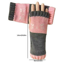 Load image into Gallery viewer, Cat fingerless gloves