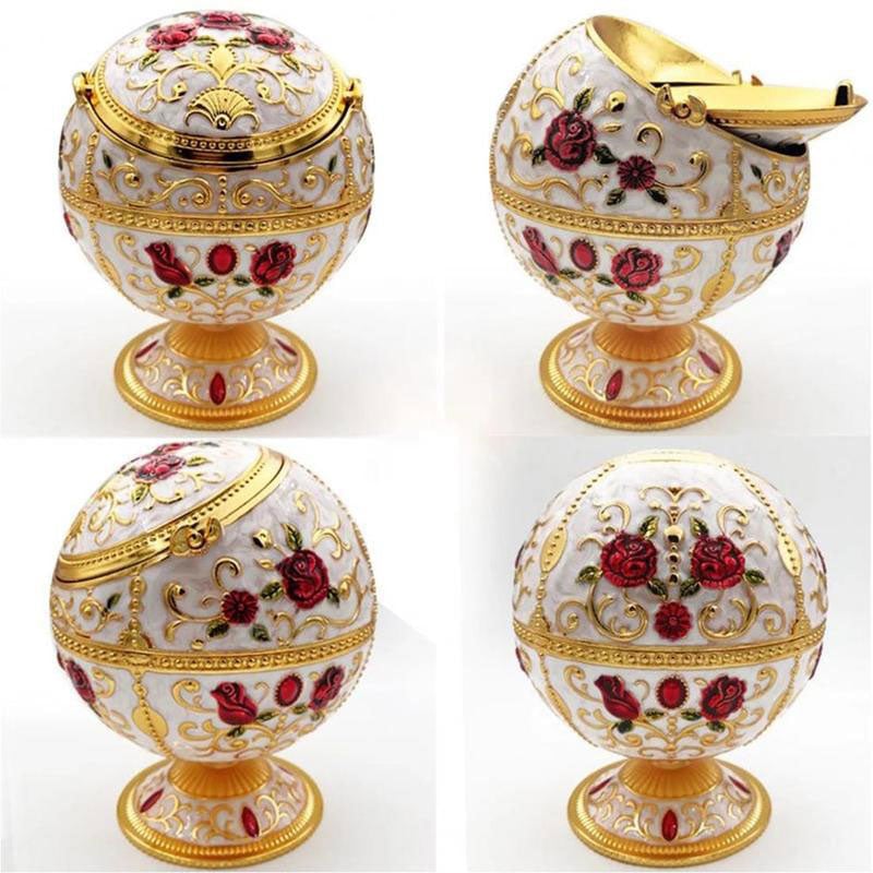 Vintage Portable Cigar Ashtray with Lid