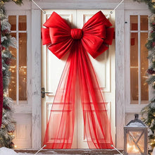 Load image into Gallery viewer, Christmas Door Bow Ribbon Decoration