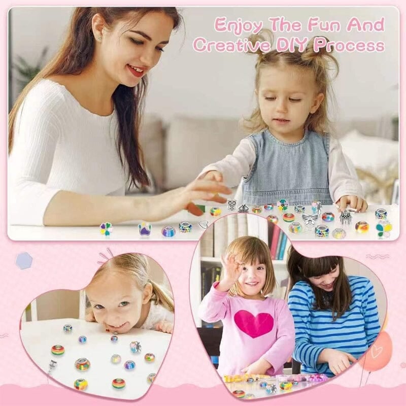 【Extra 50% Off】Girls Charm Bracelet Making Kit