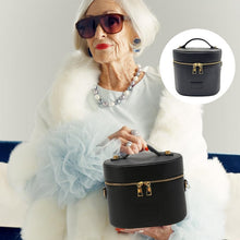 Load image into Gallery viewer, Travel Make up Case with Compartments and Handle
