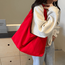 Load image into Gallery viewer, Women's Solid Color Textured Draped Tote Bag