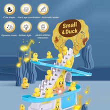 Load image into Gallery viewer, Electric Duck Climbing Race Track Toy – LED Lights &amp; Music Roller Coaster Playset