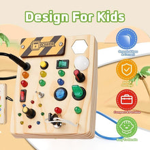 Load image into Gallery viewer, Montessori Busy Board for Toddlers