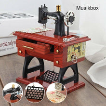 Load image into Gallery viewer, Vintage Sewing Machine Design Music Box