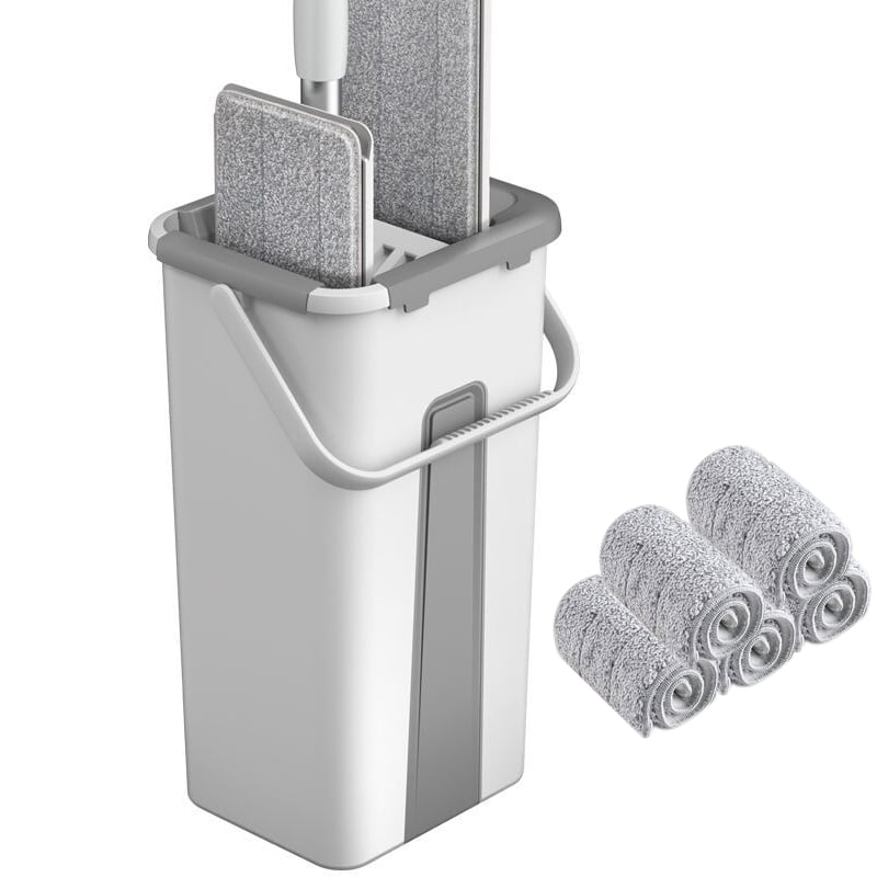 Mop and bucket set with wringer