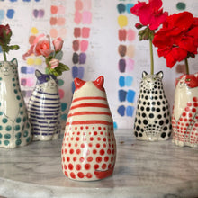 Load image into Gallery viewer, Sank Polka Dot Cat Vase