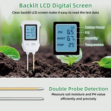 Load image into Gallery viewer, 3 in 1 Digital Plant Soil Moisture Meter