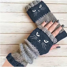 Load image into Gallery viewer, Warm Patchwork Embroidered Gloves