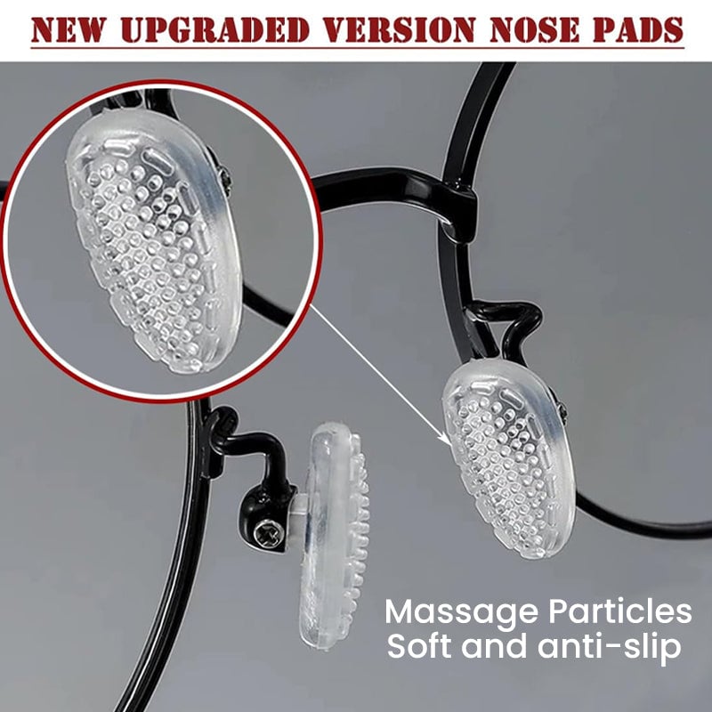 Soft Silicone Air Chamber Eyeglasses Nose Pads (10 pairs)