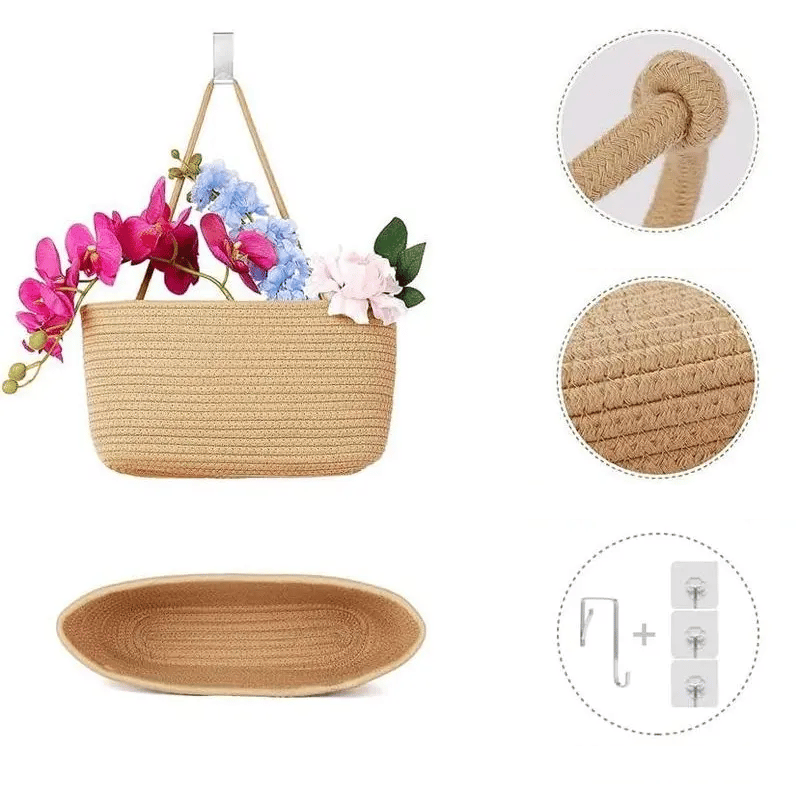 Decorative 3-Tier Hanging Organizer Bag