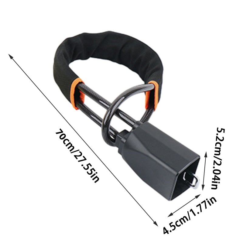 Steering Wheel Lock, Universal Anti Theft Car Device Prevention with 2 Keys