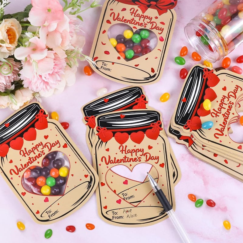 Drift Bottle Shape Greeting Cards 24pcs