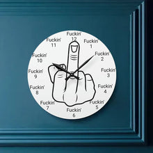 Load image into Gallery viewer, Middle finger Wall Clock