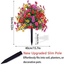 Load image into Gallery viewer, Ground Insert Faux Violet Flowers
