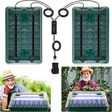 Load image into Gallery viewer, Seed Starter Tray with Grow Light,2 Pack 80 Cells