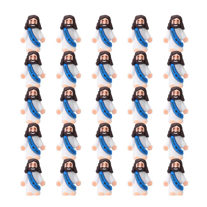 【Extra 10% Off】Mini Jesus Figurines With Jesus love You Slogan