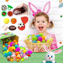 Load image into Gallery viewer, Prefilled Easter Eggs with Toys and Stickers for Egg Hunts